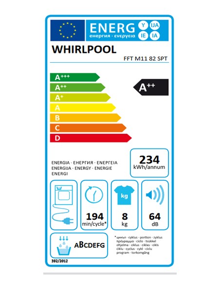 Secadora Condensación - Whirlpool FFT...