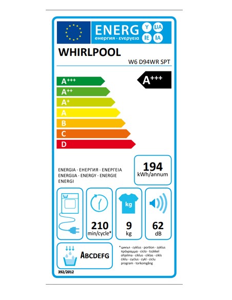 Secadora Condensación - Whirlpool  W6...