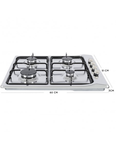 Placa Gas - Teka E/60.3 4G AL, Cuatro...