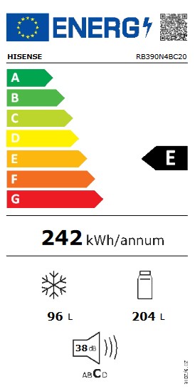 Etiqueta de Eficiencia Energética - RB390N4BC20