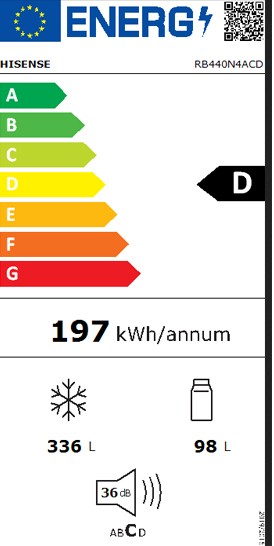 Etiqueta de Eficiencia Energética - RB440N4ACD