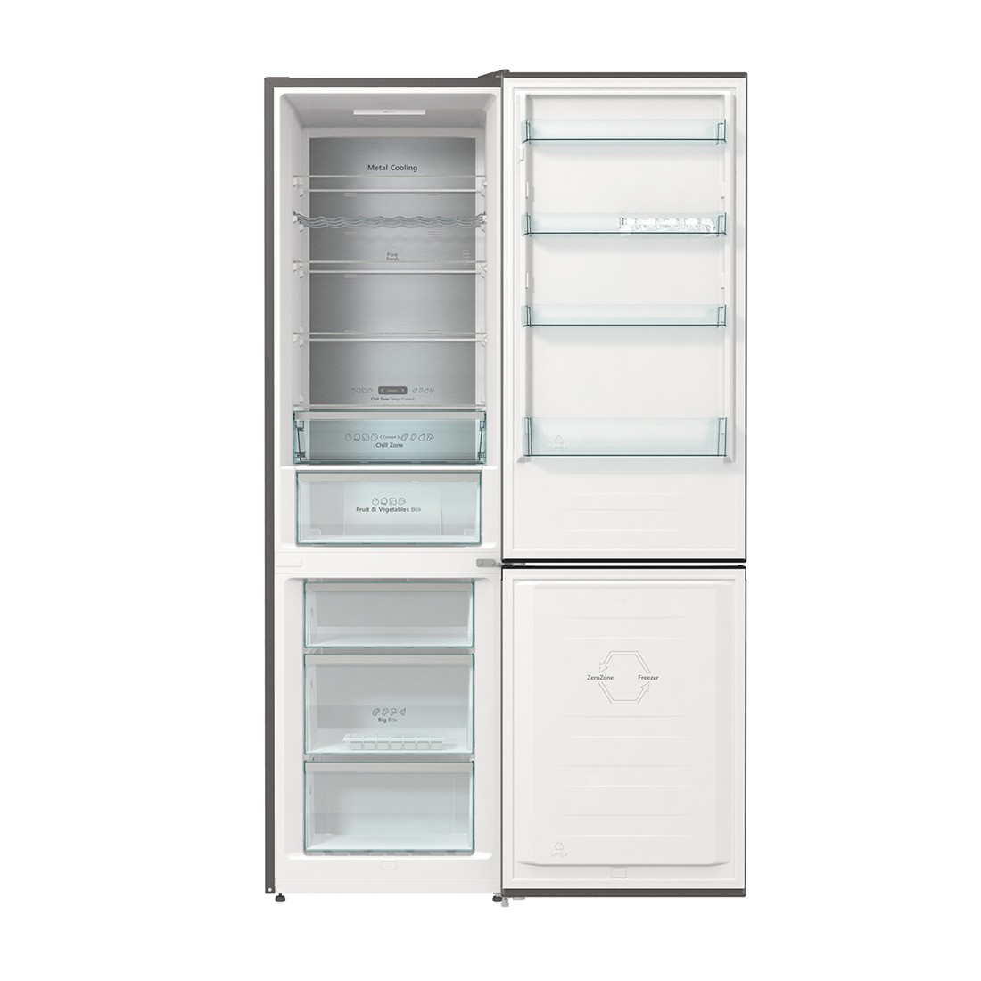 Frigorífico Combi HISENSE RB470N4SIC2 (No Frost - 200 cm - 361 L - Inox)