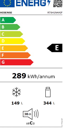Etiqueta de Eficiencia Energética - RT641N4AIF