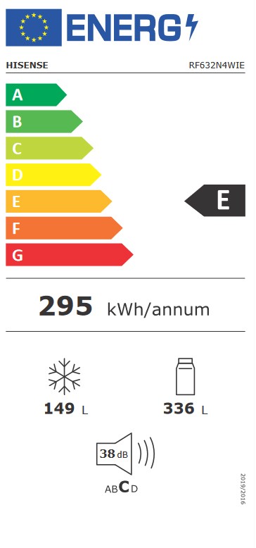 Etiqueta de Eficiencia Energética - RF632N4WIE