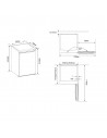 Congelador Libre Instalación - Hisense FV105D4BW21, Cíclico, 0.84 metros, 85 litros, Blanco