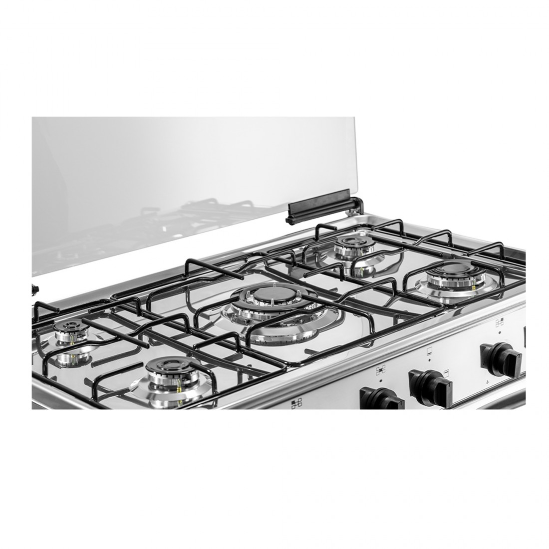 Cocina Gas - Aspes ACOP1560X, 90 cm, 5 fuegos, Acero Inoxidable |  Electrónica Vicente