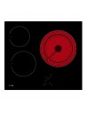 Placa Vitrocerámica - Fagor 3VFT-33AC, 3 Zonas, 60 cm, Negro, Sin Marco