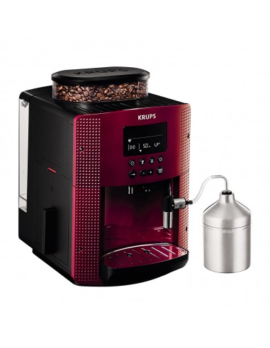 Cafetera Superautomática - Krups EA8165 Pisa Rojo | Electrónica Vicente