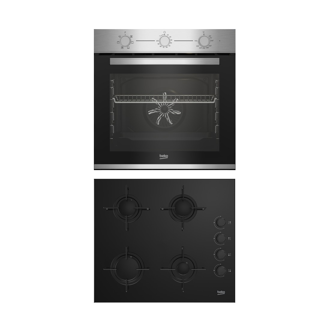Conjunto Horno y Placa - Beko BBSE12131CXD, Inox, Gas Butano | Electrónica  Vicente