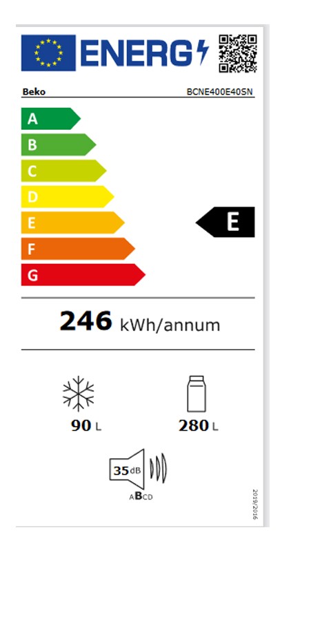 Etiqueta de Eficiencia Energética - BCNE400E40SN