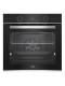 Horno Multifunción -  Beko BBIS13300XPE, 60 cm, Pirólisis, Vapor, Aeroperfect, Negro