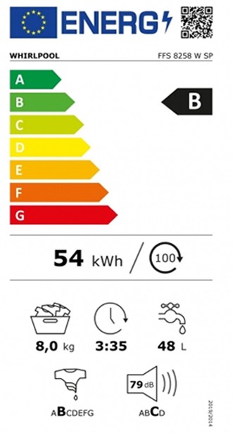 Etiqueta de Eficiencia Energética - FFS 8258 W SP