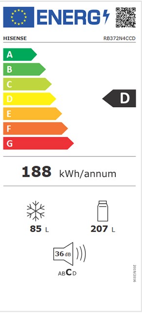 Etiqueta de Eficiencia Energética - RB372N4CCD