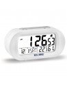 Reloj Despertador - Elbe RD-009-B, Termómetro, Blanco