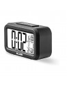 Reloj Despertador - Elbe RD-668-N, Termómetro, Negro