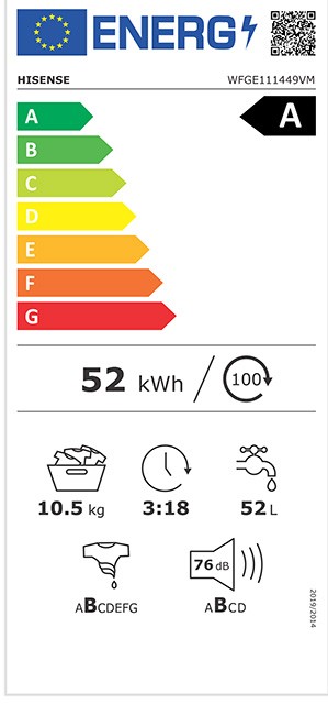 Etiqueta de Eficiencia Energética - WFGE111449VM