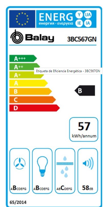 Etiqueta de Eficiencia Energética - 3BC567GN