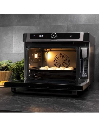 Horno Sobremesa - Cecotec Bake\u0026Steam 3000 Vapor, 2200W, 30 litros, Negro |  Electrónica Vicente