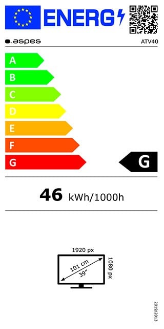 Etiqueta de Eficiencia Energética - ATV40