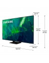 TV QLED - Samsung QE55Q70A, 55 pulgadas, UHD  4K, IA, HDR, Negro