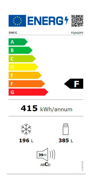 Etiqueta de Eficiencia Energética - FQ960P5