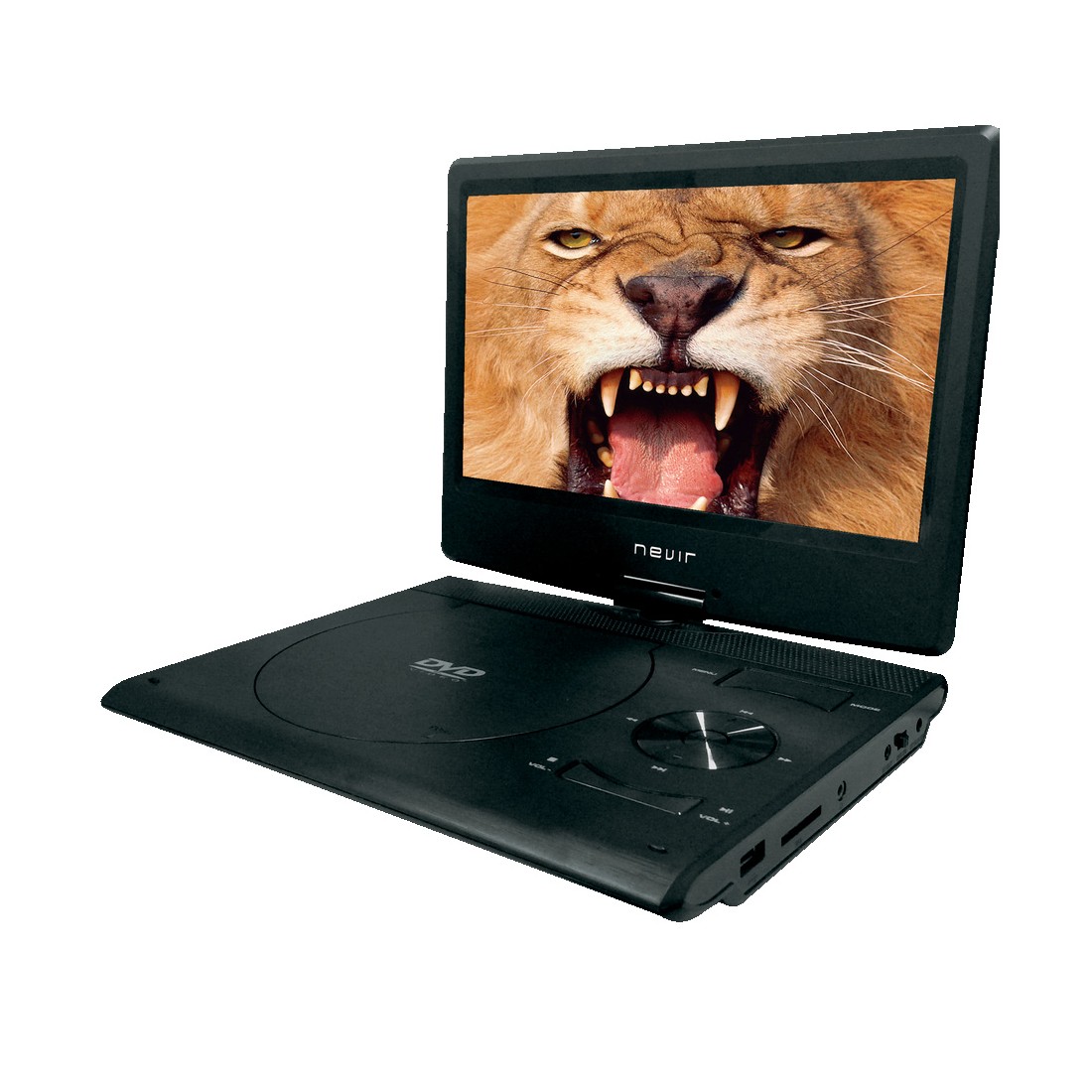 DVD Portátil Nevir NVR2791DVDPCU, 10,1 pulgadas
