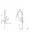 Grifo Caño Alto - Smeg MIDR7CR-2, Cromo, Rústico