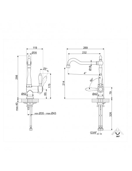 Grifo Caño Alto - Smeg MIR6O-2,...