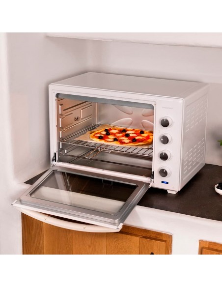 Horno Sobremesa - Cecotec Bake\u0026Toast 6000 White Gyro, 2000 W, 60 litros,  Blanco | Electrónica Vicente