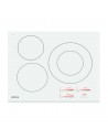 Placa Inducción - Edesa EIMS-6330 B WH, 3 zonas de cocción,Bisel, Blanco