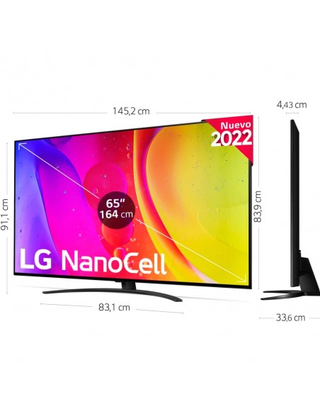 TV LED - LG 65NANO826QB, 65 pulgadas,...