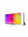TV LED - LG 55NANO816QA, 55 pulgadas, NanoCell 4K, Procesador a5 Gen 5 IA, Magic Remote