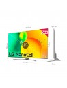 TV LED - LG  55NANO786QA, 55 pulgadas, NanoCell 4K, Procesador a5 Gen 5 con IA, Magic Remote