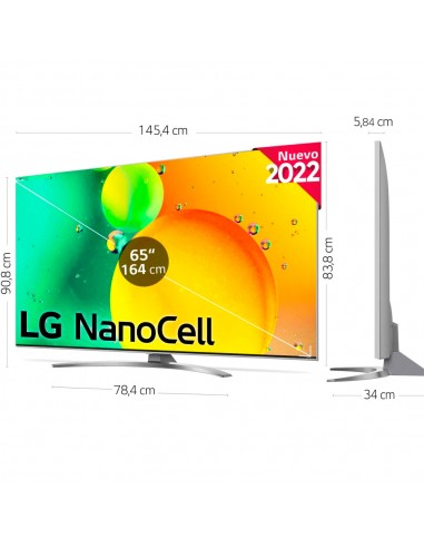 Solicitante Viva siga adelante TV LED - LG 65NANO786QA, 65 pulgadas, NanoCell 4K, Procesador a5 Gen 5 con  IA, Magic Remote