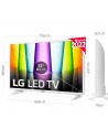 TV LED - LG  32LQ63806LC, 32 pulgadas, FHD, Procesador a5 Gen 5 con IA, Blanco