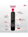 TV Mini LED - LG 65QNED996QB, 65 pulgadas, 8K α9 Gen 5 con IA, HDR10 Pro, Magic Remote