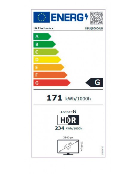 TV LED - LG 86UQ80006LB, 86 pulgadas,...