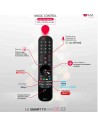TV Mini LED - LG 86QNED996QB, 86 pulgadas, 8K α9 Gen 5 con IA, HDR10 Pro, Magic Remote