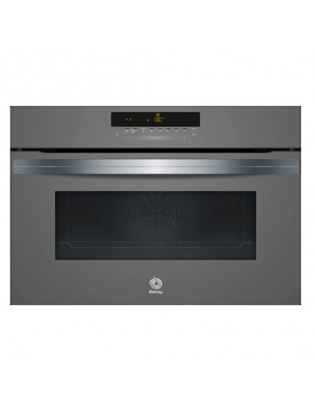 Horno Multifunción - Balay 3CB5878A6, 45 cm, Pirólisis, Gris Antracita