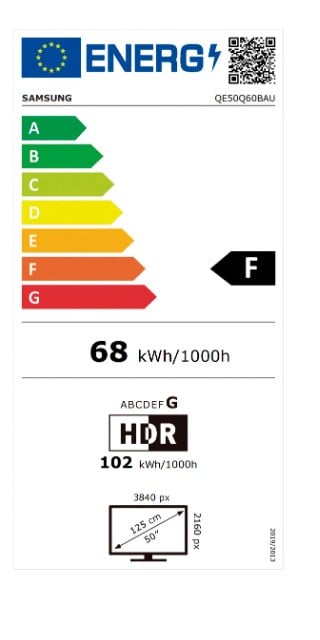 Etiqueta de Eficiencia Energética - QE50Q60B