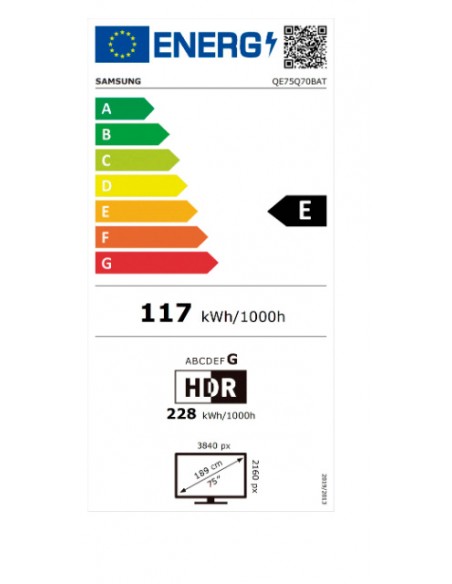 TV QLED - Samsung QE75Q70B, 75...