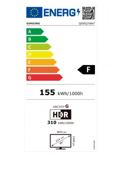 TV QLED - Samsung QE85Q70B, 85...