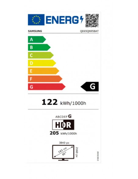TV QLED - Samsung QE65QN95B, 65...
