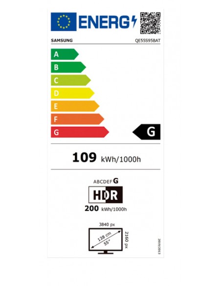 TV OLED - Samsung QE55S95B, 55...