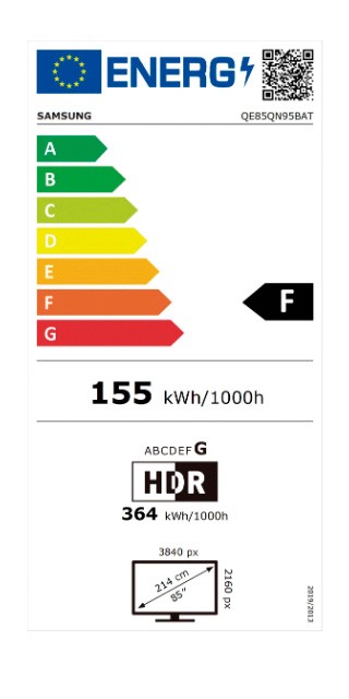 Etiqueta de Eficiencia Energética - QE85QN95B