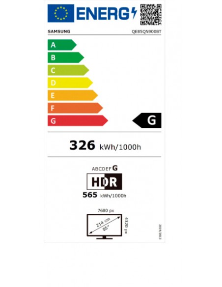 TV QLED - Samsung QE85QN900B, 85...