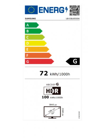 TV LED - Samsung UE43BU8500, 43...