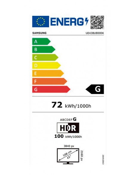 TV LED - Samsung UE43BU8000, 43...