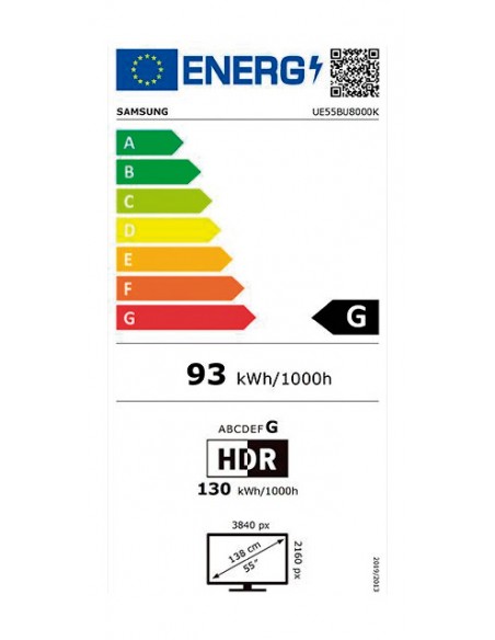 TV LED - Samsung UE55BU8000, 55...