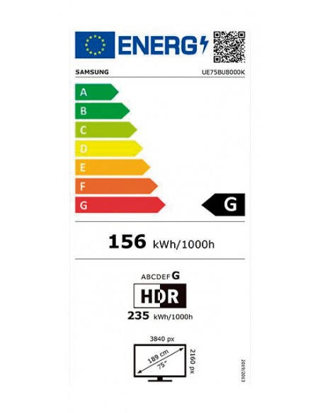 TV LED - Samsung UE75BU8000, 75...